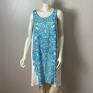 Lilly Pulitzer Women's Resort White Tipsy Tusk Sleeveless Dress l XL extra large